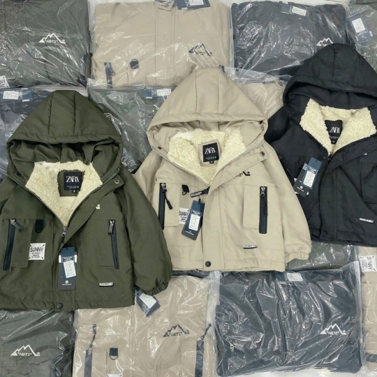 Áo khoác mũ lót lông (s-2xl)