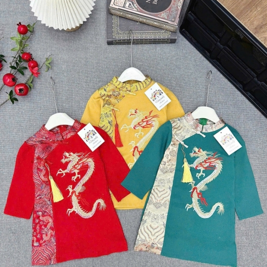 Áo Dài Rồng nhung (1-7)