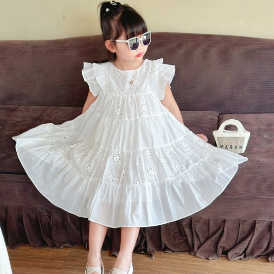 Đầm xoè trắng (1-10) 