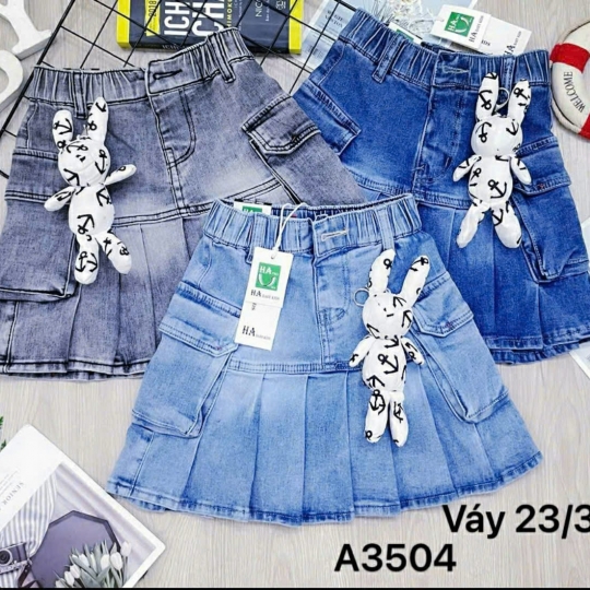 Các mẫu váy jean xếp li (23-30)