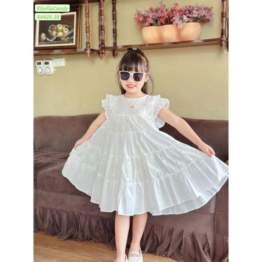 Đầm xoè trắng (1-10) 