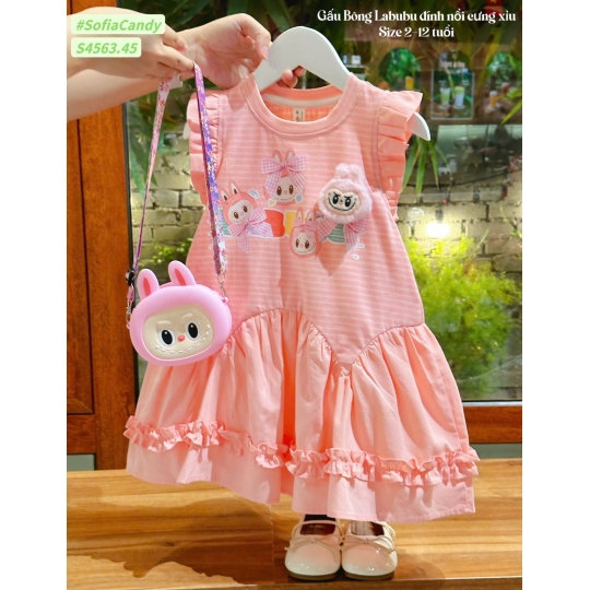 Đầm Labubu đính nổi