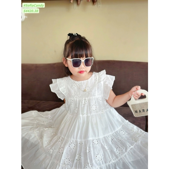 Đầm xoè trắng (1-10) 