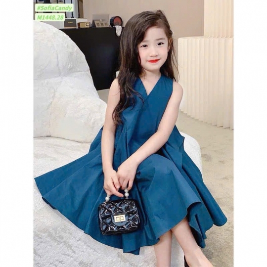 Đầm sát nách bé gái (1-8) (9-13)