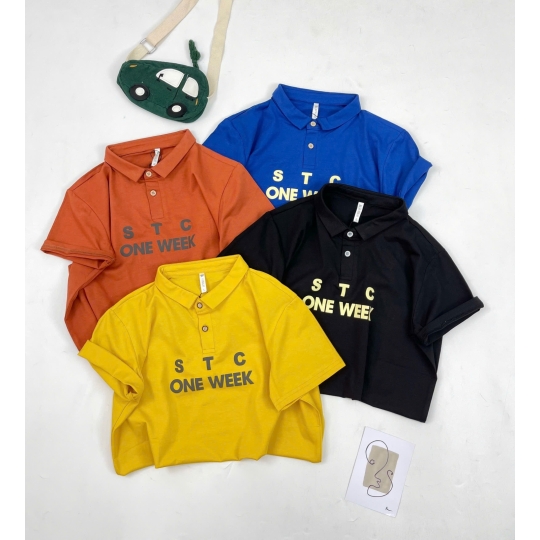 Áo cổ bẻ bé trai đại cồ (M-XXXl)