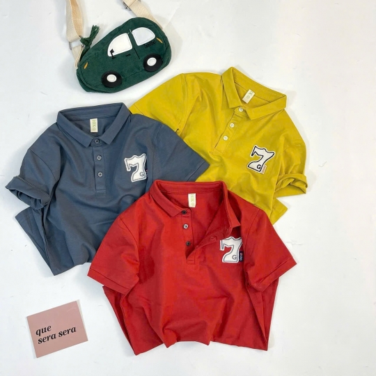 Áo cổ bẻ bé trai (1-8) (9-12)  