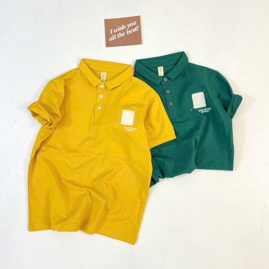 Áo cổ bẻ bé trai (1-8) (9-12) 