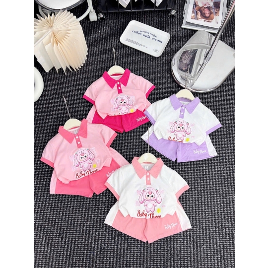 Set đùi cổ bẻ Baby Three (1-5)