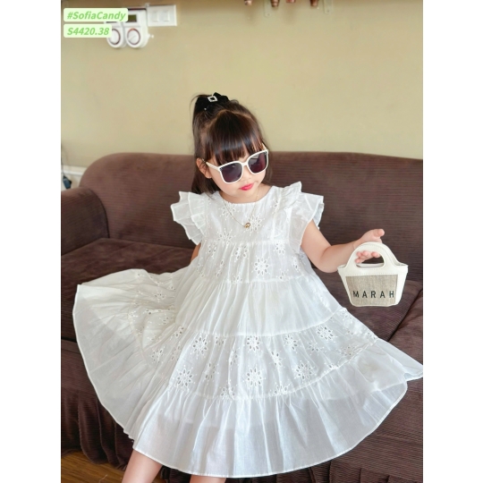 Đầm xoè trắng (1-10) 