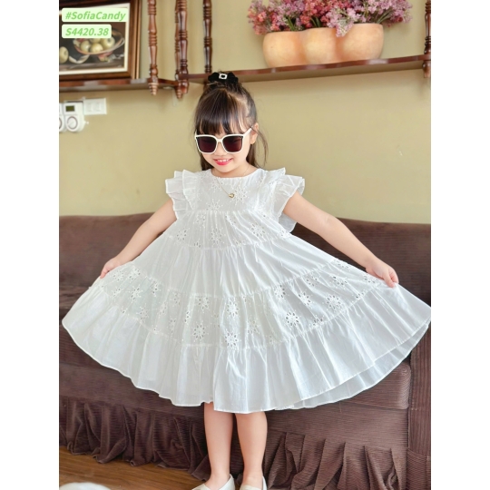 Đầm xoè trắng (1-10) 