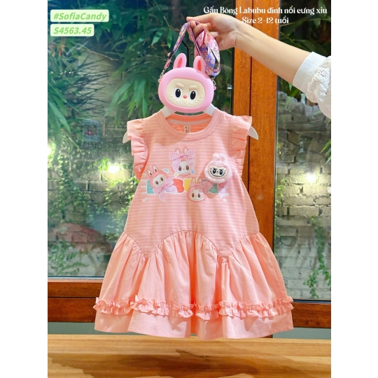 Đầm Labubu đính nổi