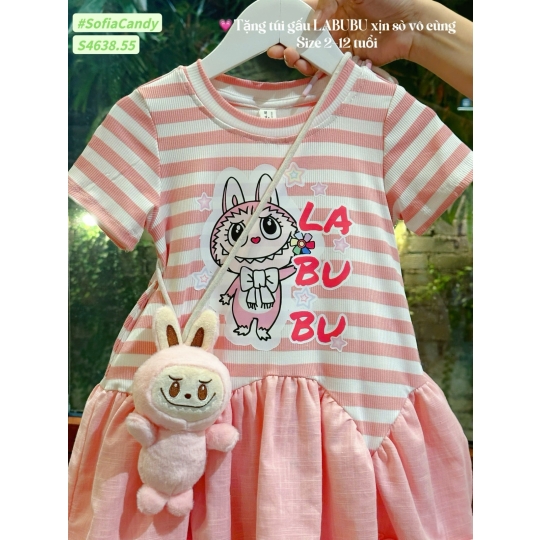 Đầm Labubu kèm túi (1-10) 