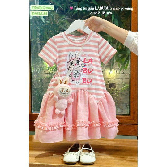 Đầm Labubu kèm túi (1-10) 