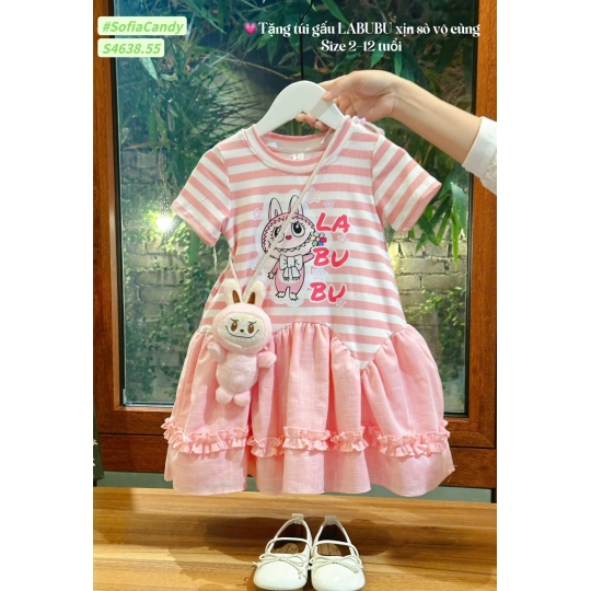 Đầm Labubu kèm túi (1-10) 