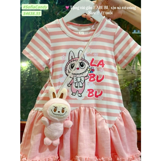 Đầm Labubu kèm túi (1-10) 