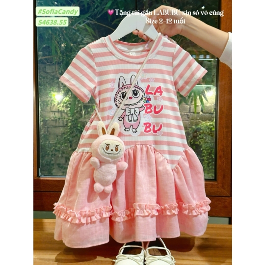 Đầm Labubu kèm túi (1-10) 
