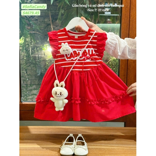 Đầm đỏ Labubu (1–10)