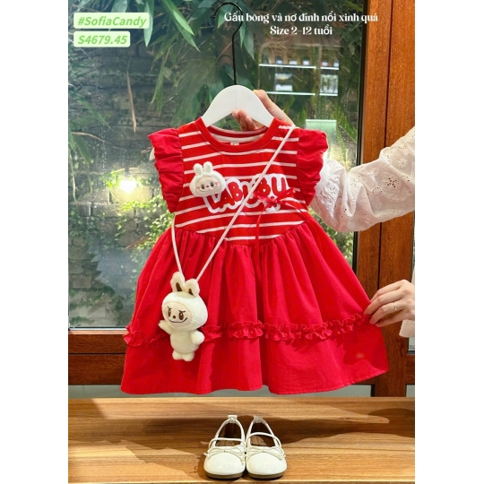Đầm đỏ Labubu (1–10)