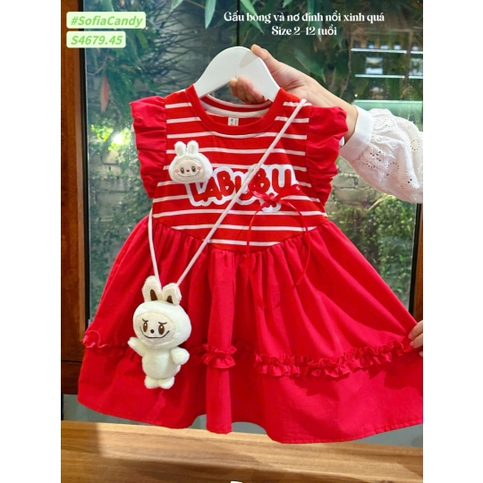 Đầm đỏ Labubu (1–10)